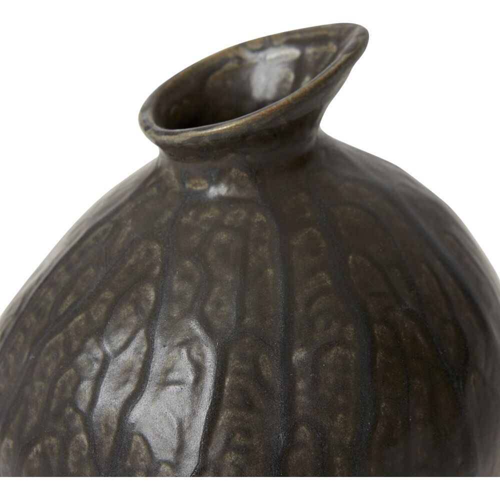 E Style Marisol Ceramic Vase Elegant Home Decor Accent Black 12x12x15cm