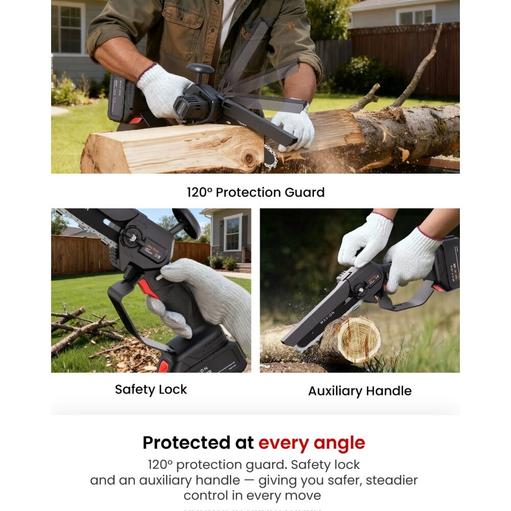 Mavion 6 Inch Cordless Pruning Saw Garden Tool Set Kit