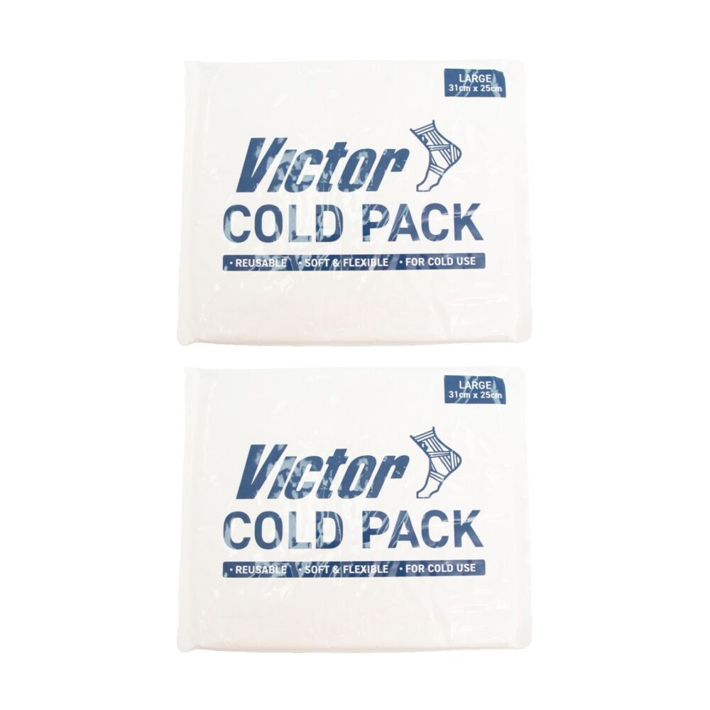 2PK Victor Sports Cold Hot Pack Reusable Flexible Gel Recovery Large 31x25cm