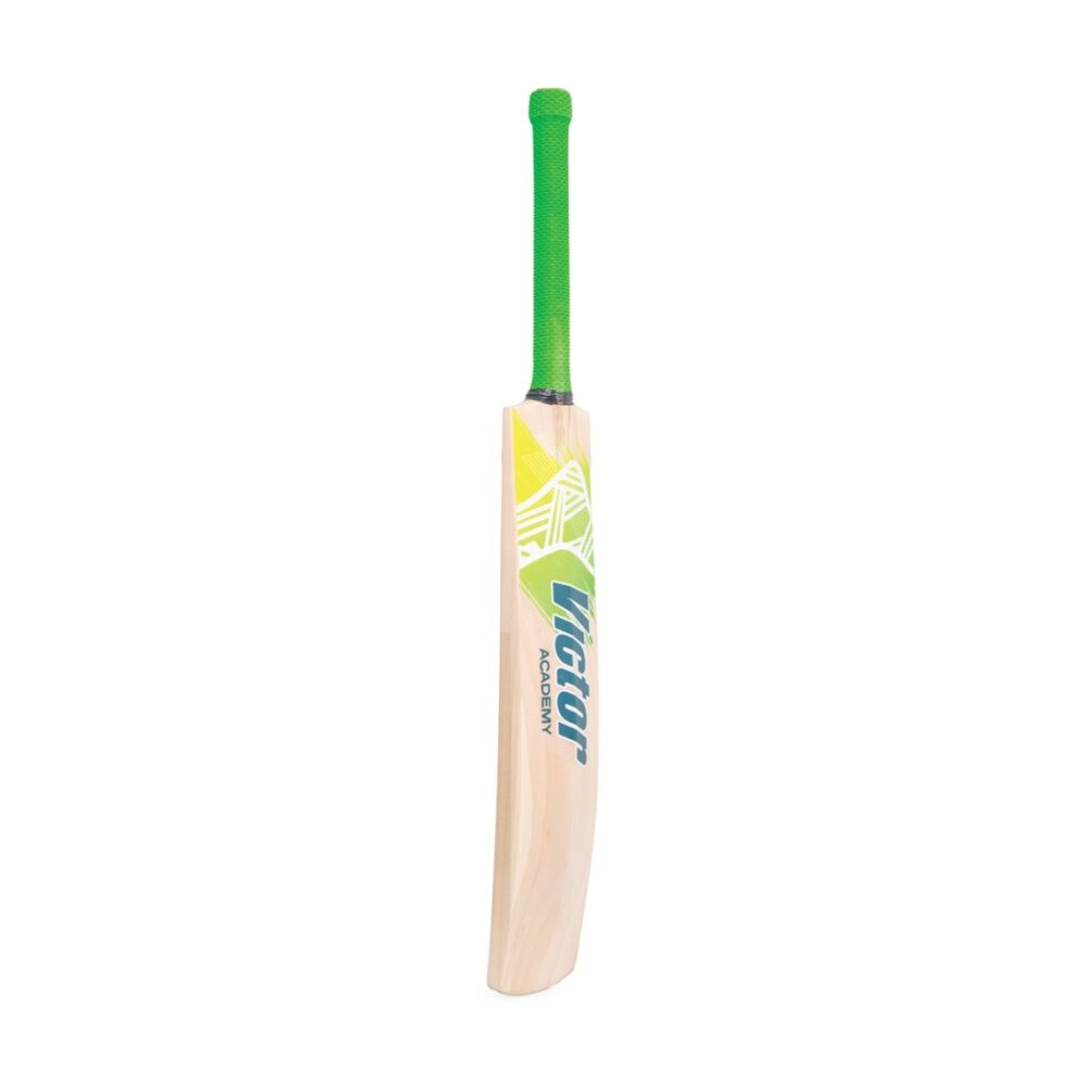 Victor Sports Kashmir Willow Beginner Cricket Bat Academy Green/Yellow Size 4