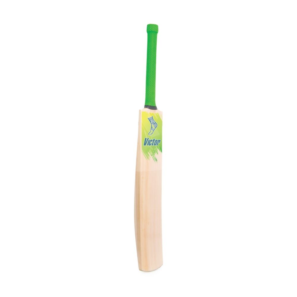 Victor Sports Kashmir Willow Beginner Cricket Bat Academy Green/Yellow Size