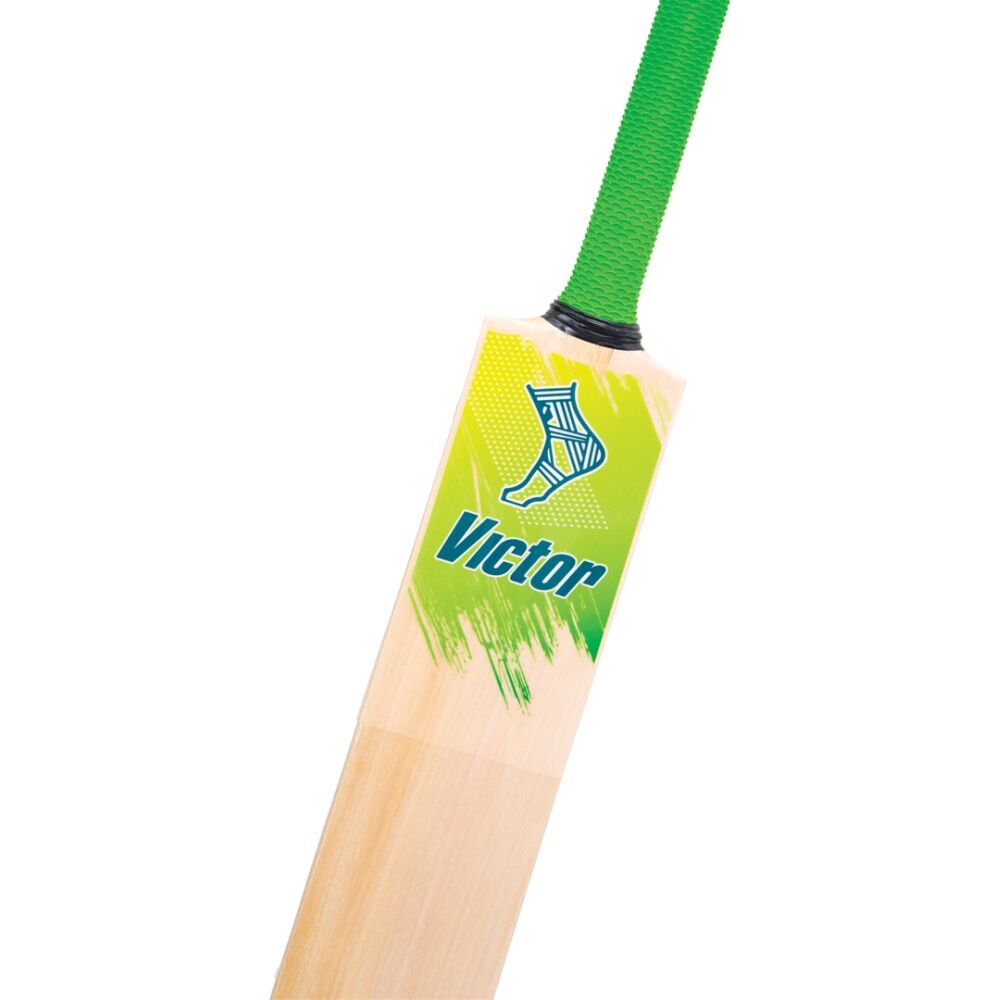 Victor Sports Kashmir Willow Beginner Cricket Bat Academy Green/Yellow Size