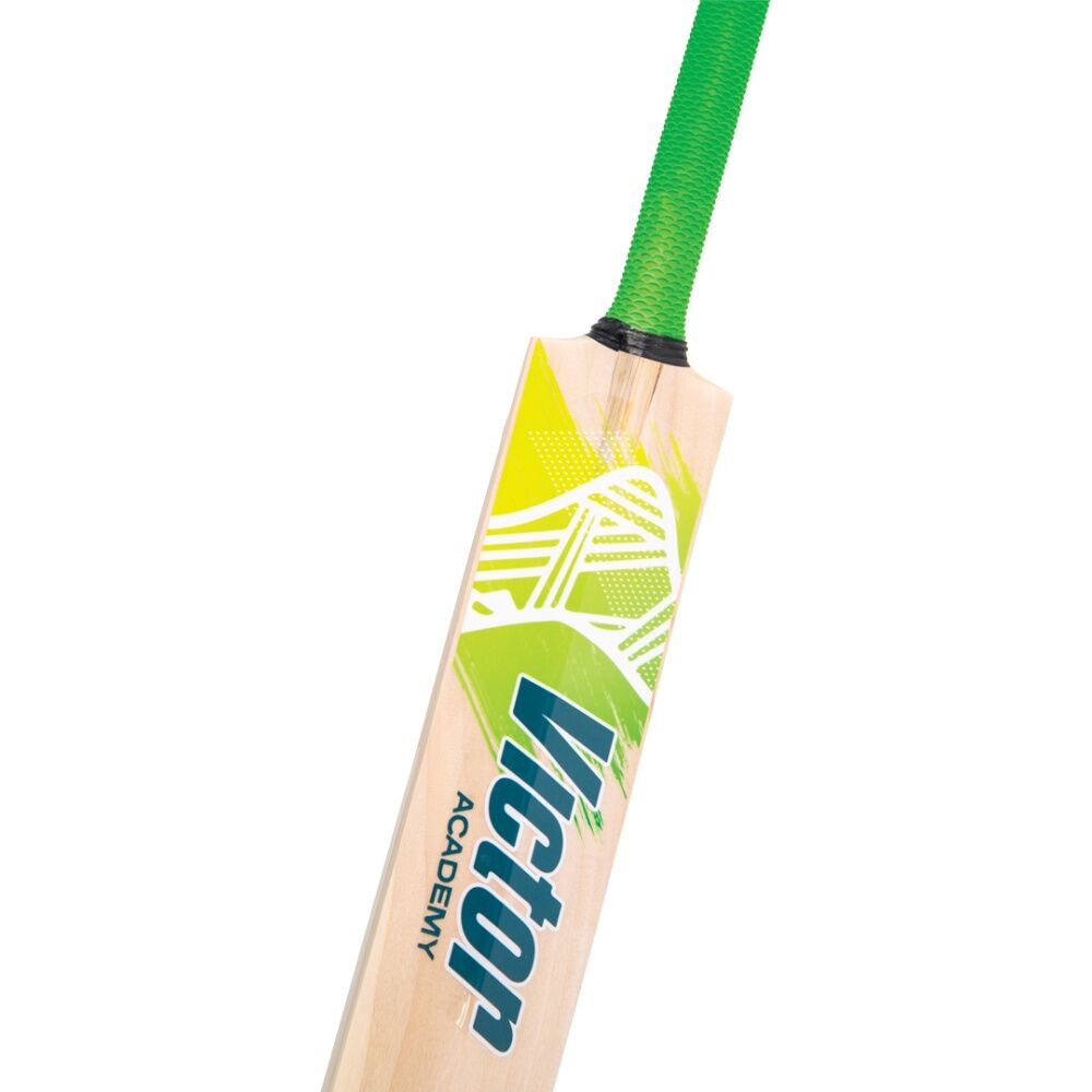 Victor Sports Kashmir Willow Beginner Cricket Bat Academy Green/Yellow Size