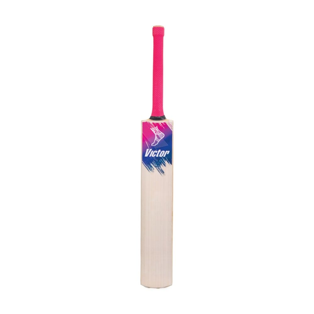 Victor Sports English Willow Club Level Cricket Bat Integra Pink/Dark Blue 5