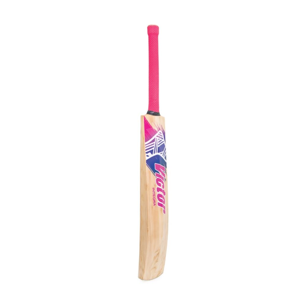 Victor Sports English Willow Club Cricket Bat Integra Pink/Blue Short Handle
