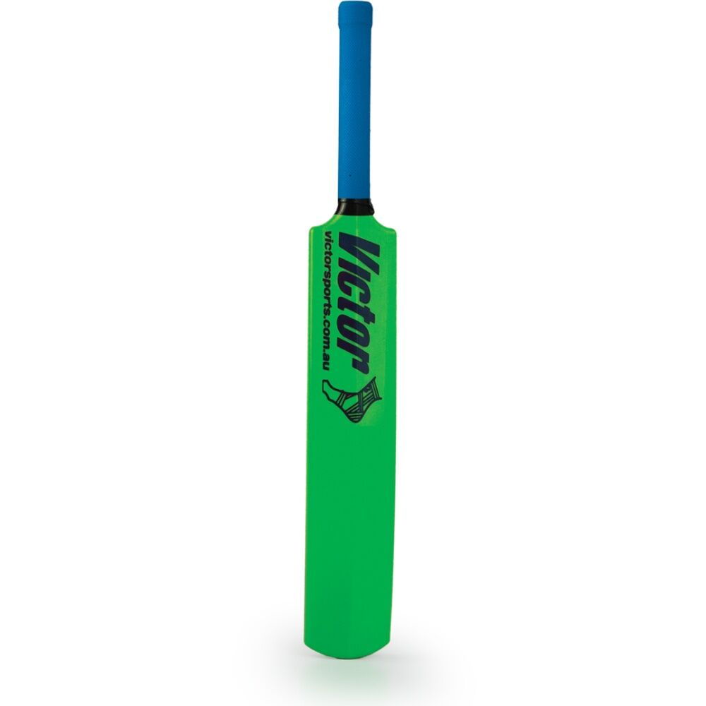 Victor Sports Plastic Cricket Bat Rubber Grip Size 2 Colour Green