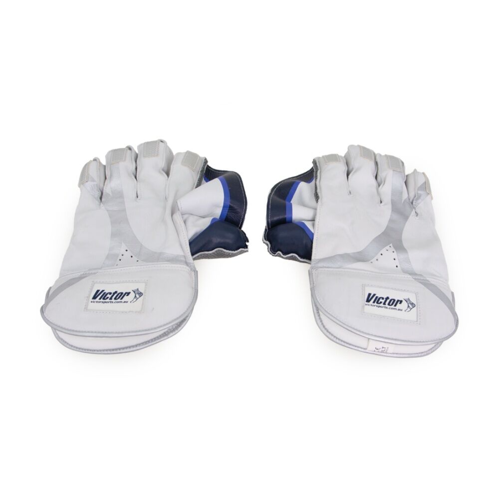 Victor Sports Wicket Keeping Gloves Leather Palm Padded Superior Adult