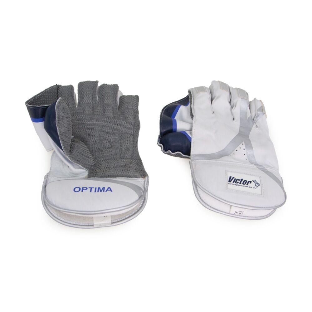 Victor Sports Wicket Keeping Gloves Leather Palm Padded Superior Small Junior