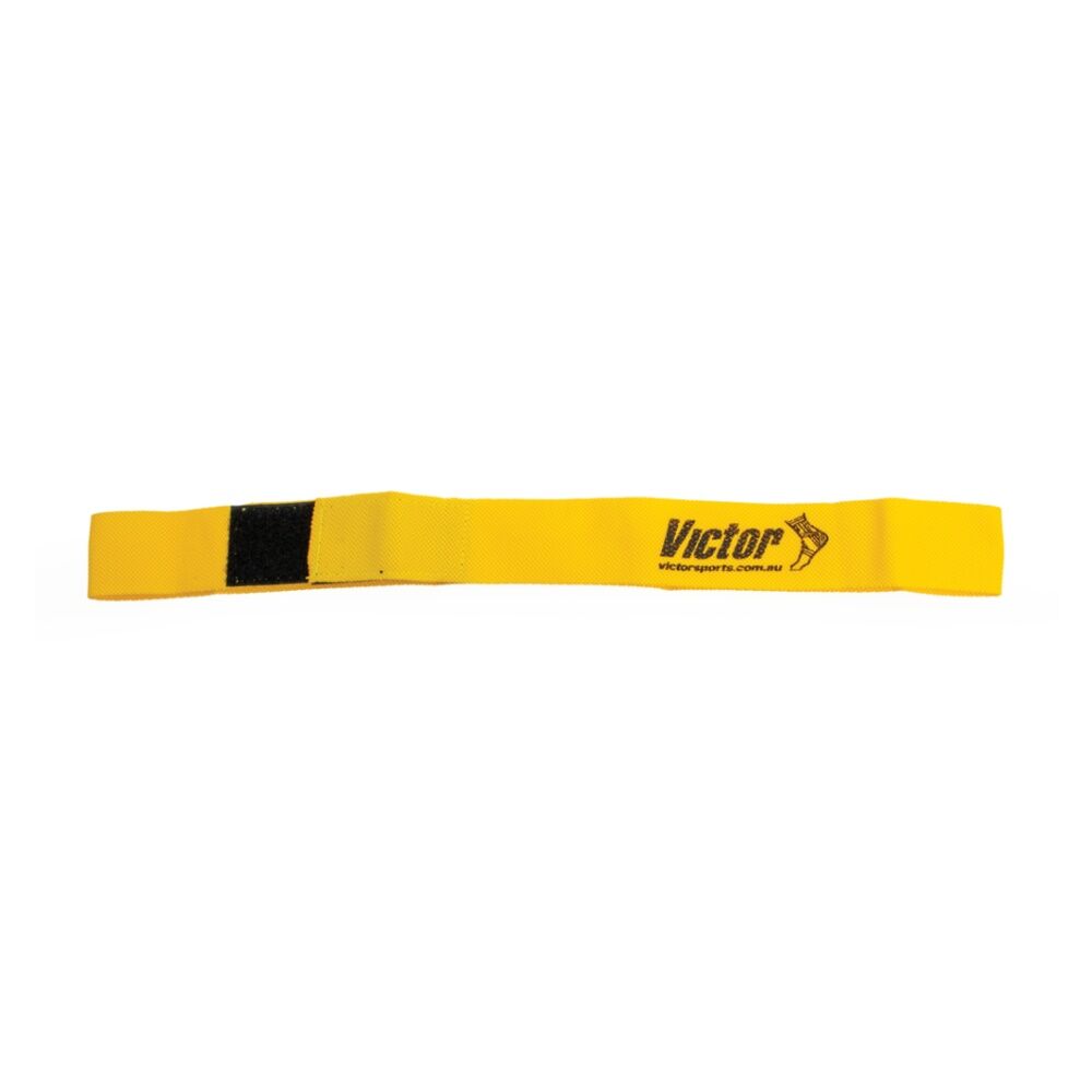 12PK Victor Sports Nylon Sash Hook Loop Fastener Adjustable Yellow 5x100cm