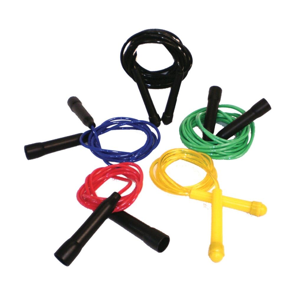 2PK Victor Sports Skipping Rope Easy Grip Handles Fitness Exercise Tool Yel 4.5m