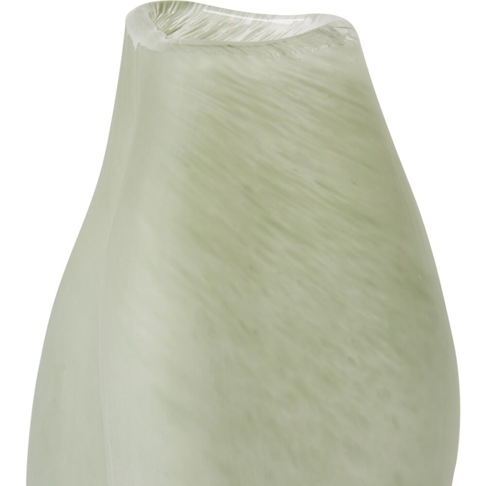 E Style Edgar Glass Vase Elegant Modern Interior Decor Mint 18x18x33cm
