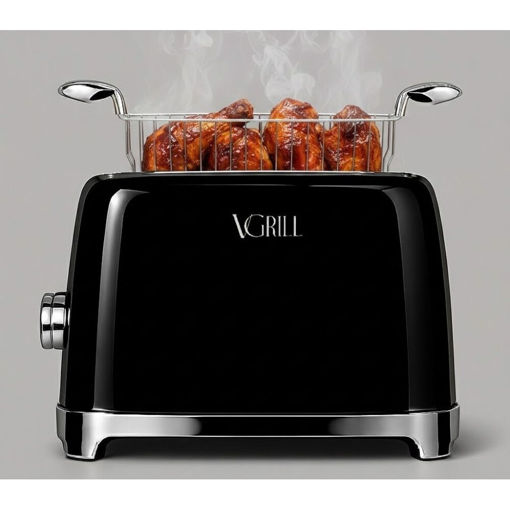 V/Grill Electric Indoor Smokeless Vertical Grill 43x29x10cm Black
