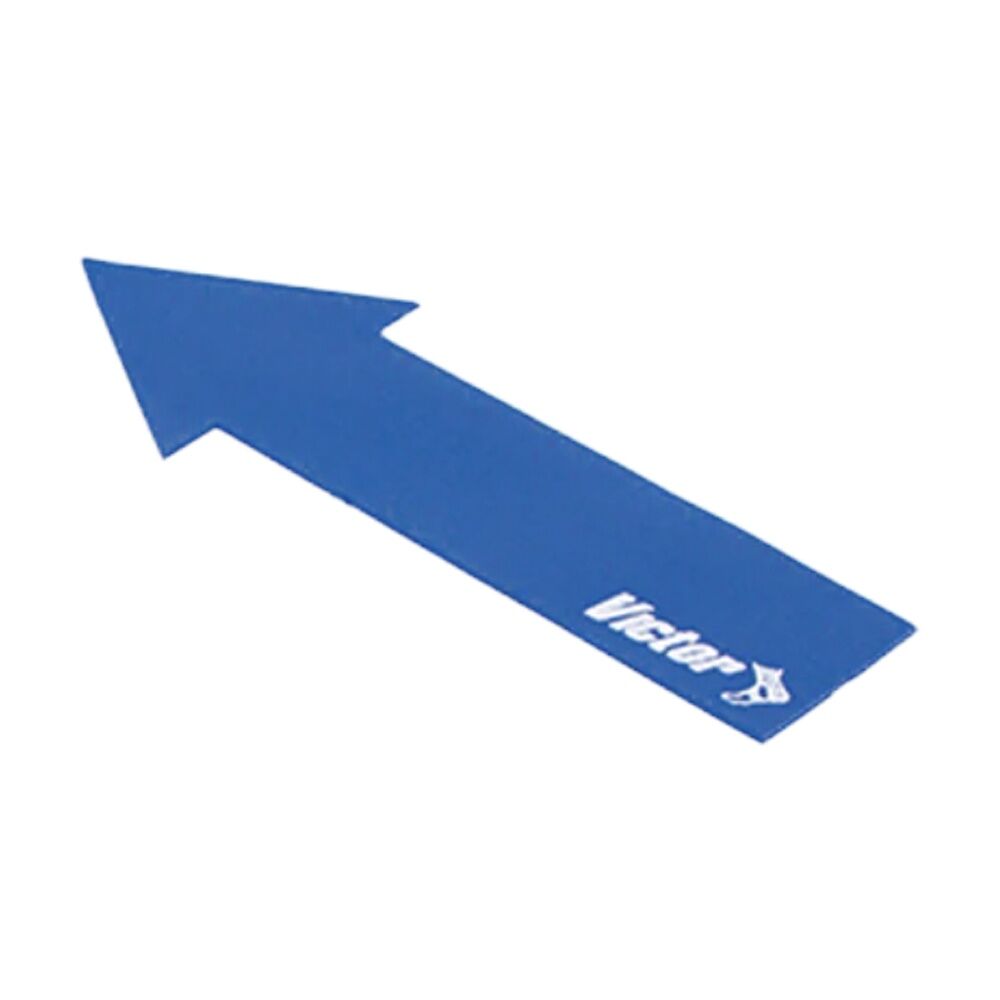 6PK Victor Sports Floor Marker Arrow Durable Non-Slip Rubber Blue 37x10cm