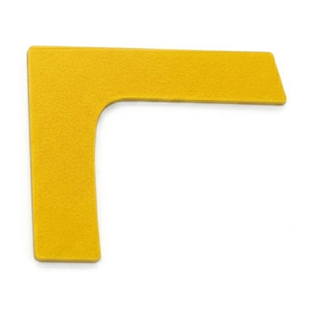 8PK Victor Sports Floor Marker Corner Durable Non-Slip Rubber Yellow 25x25x7cm