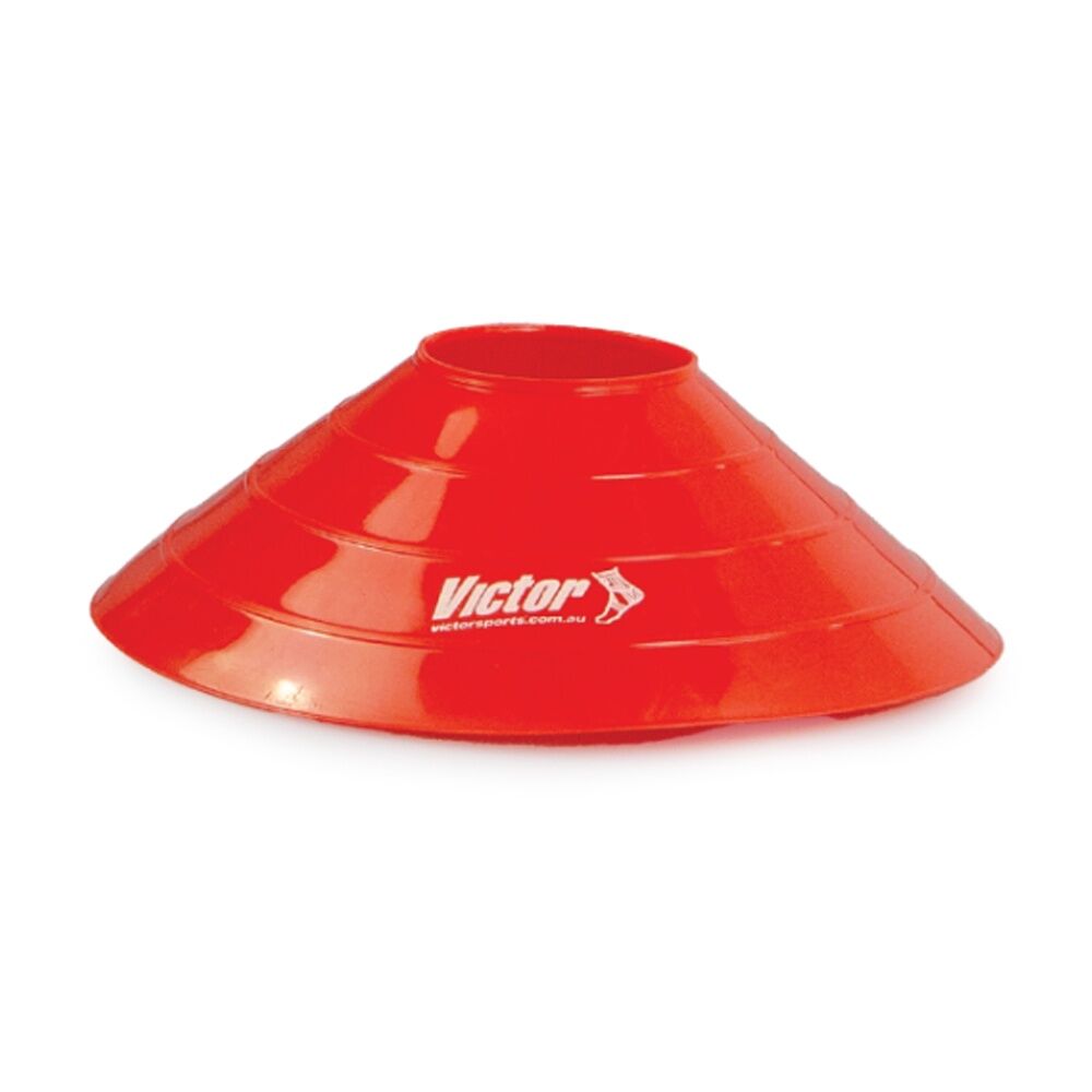 100pc Victor Sports Training Cones Soft Marker Set Multicolour W/ Stand