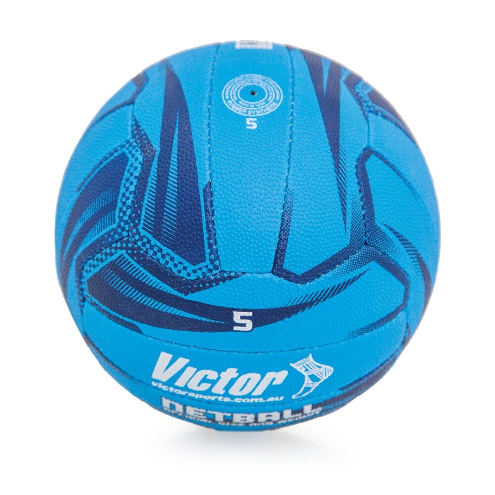 Victor Sports Pro Netball Size 5 Synthetic Rubber Training Blue