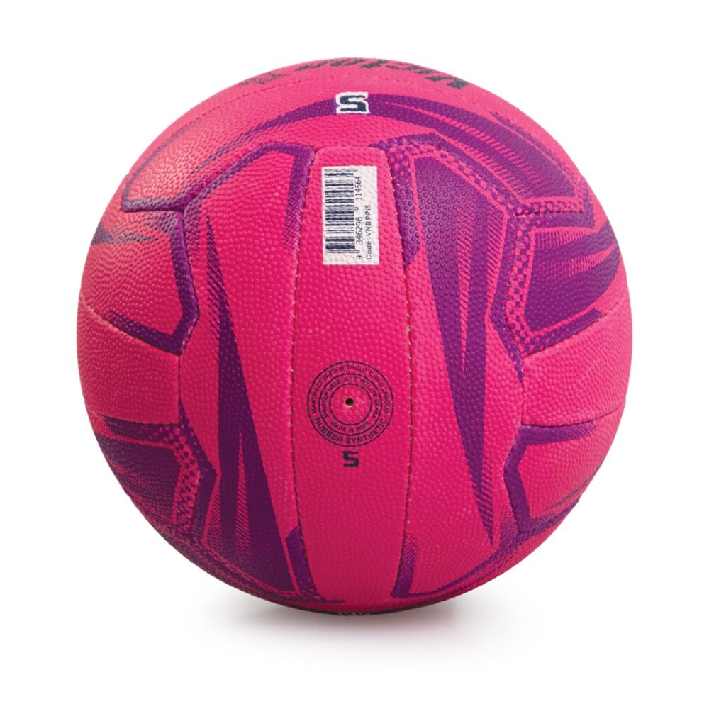 Victor Sports Pro Netball Size 5 Synthetic Rubber Training Pink