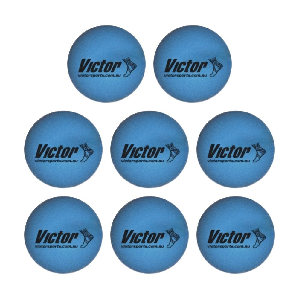 8PK Victor Sports Hi Bounce Ball Single Multipurpose Rubber Game Assorted 6cm