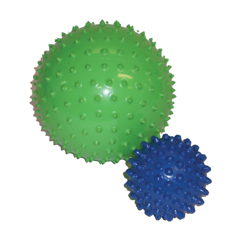2PK Victor Sports Pimple Ball PVC Raised Grip Surface Sensory Play Toy Blue 10cm