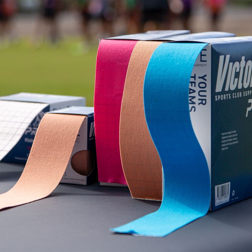 Victor Sports Pro Hypoallergenic Adhesive Muscular Support K-Tape Blue 50mmx5m