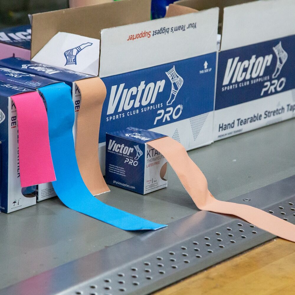 Victor Sports Pro Hypoallergenic Adhesive Muscular Support K-Tape Blue 50mmx5m