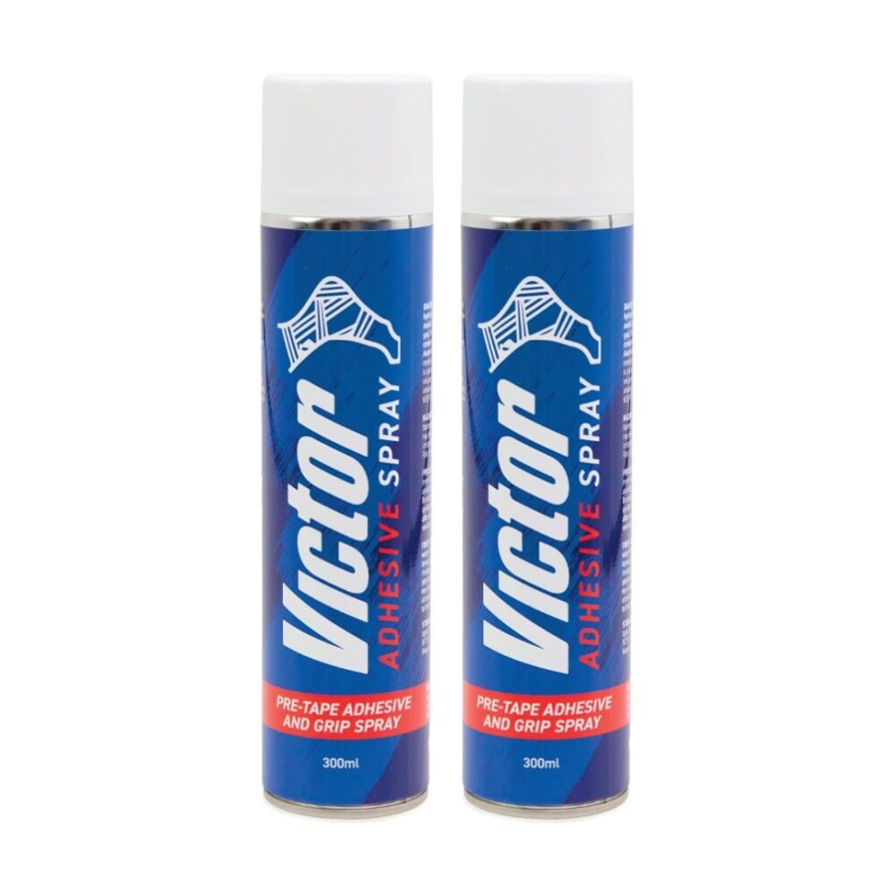 2PK Victor Sports Adhesive Pre-Tape Grip Spray Fast Drying Aid Training 300ml
