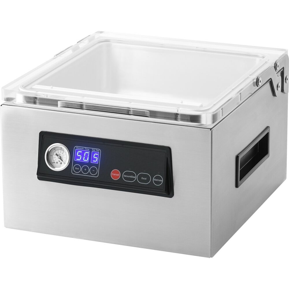Proline Commercial Chamber Sealer 8L Stainless Steel Quad Pump Silver