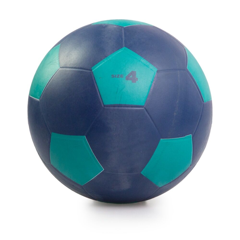 4PK Victor Sports Soccer Ball Rubber Size 4 Durable Training Navy Green