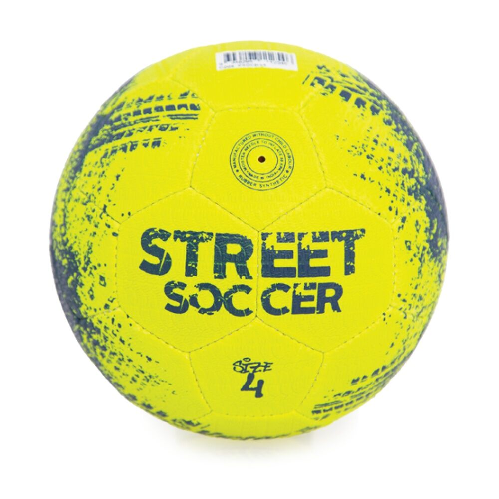 2PK Victor Sports Soccer Ball Street Durable Rubber Size 4 Yellow
