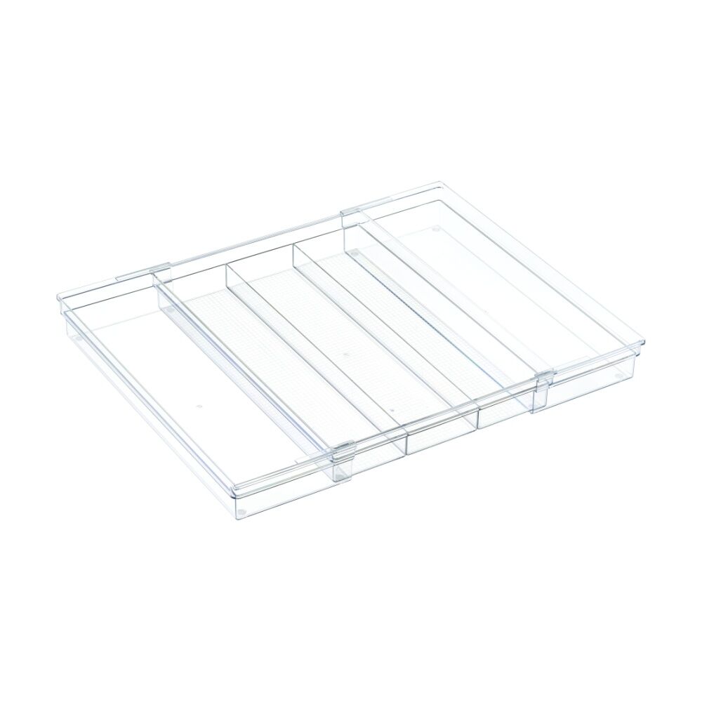 The Container Store Drawer Utensil Tray Expandable Clear Kitchen Organiser