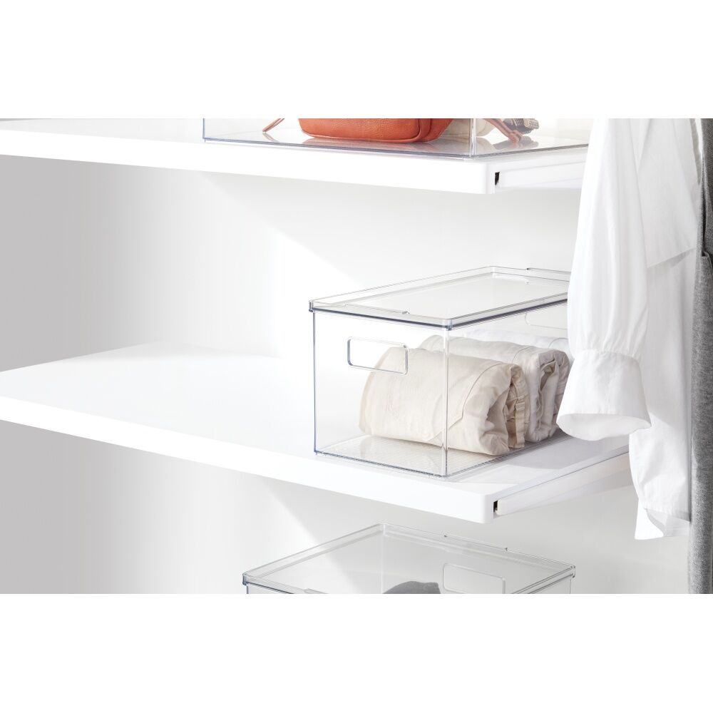 The Container Store Small Storage Box W/ Lid Clear 39x20x18cm