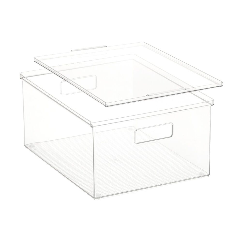 The Container Store Medium Storage Box W/ Lid Clear 39x30x18cm