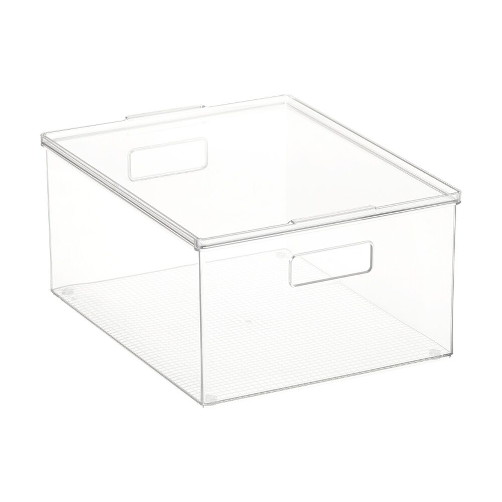 The Container Store Medium Storage Box W/ Lid Clear 39x30x18cm