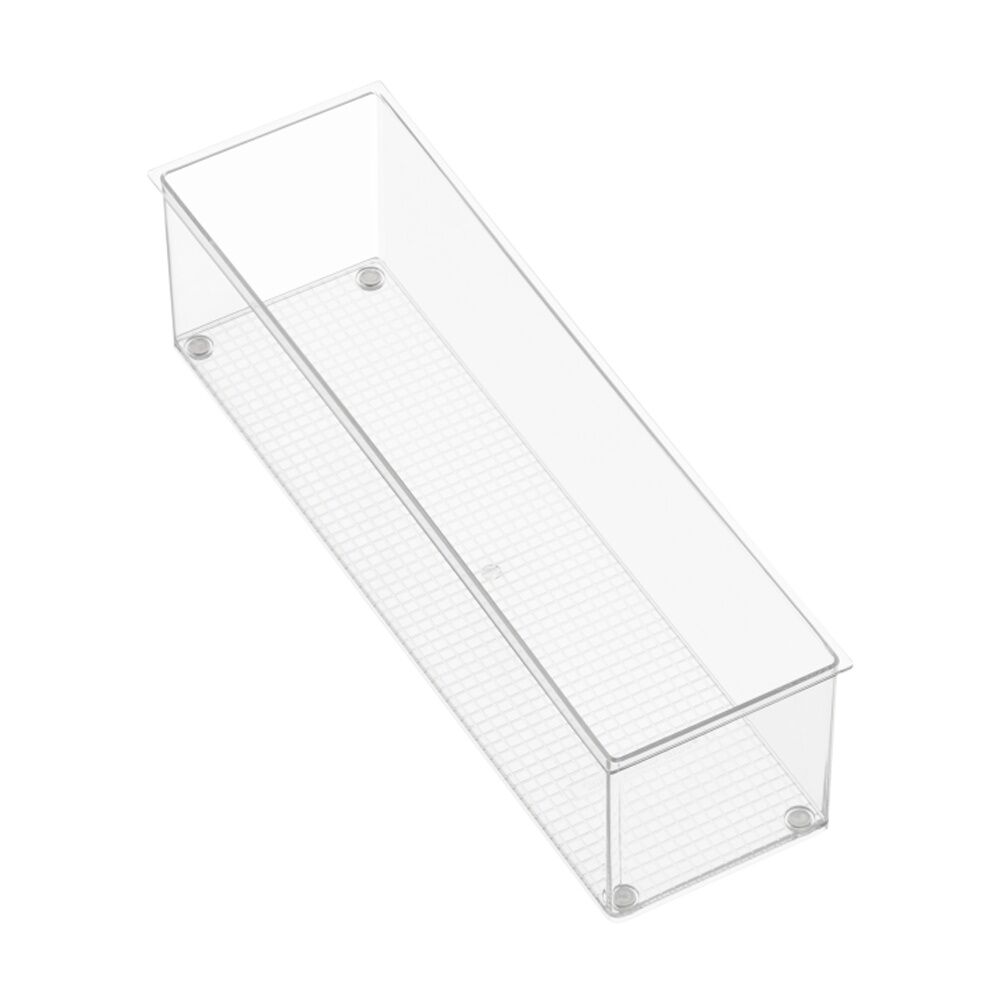 The Container Store Drawer Organiser Narrow Insert Clear 38x11x10cm