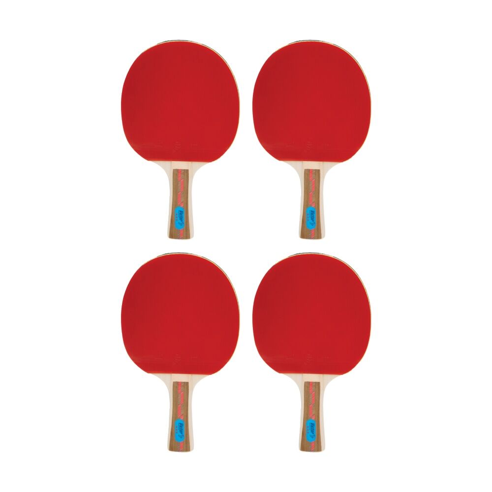4PK Victor Table Tennis Bat Superspin 3 Star Hard Plywood Rubber 5mm