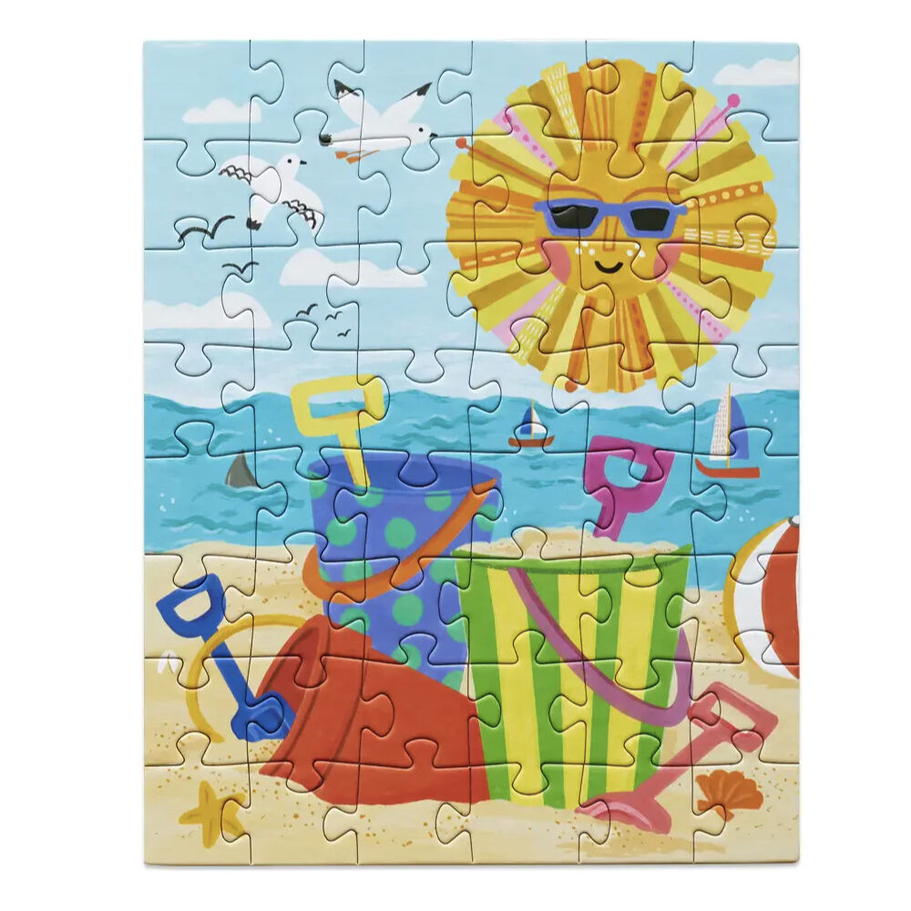 2x 48pc Werkshoppe Snax Puzzle Beach Play Activity Set 5y+ 20x25.5cm
