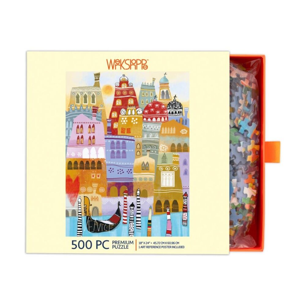 500pc WerkShoppe Venice Italy Cityscape Illustration Design Puzzle