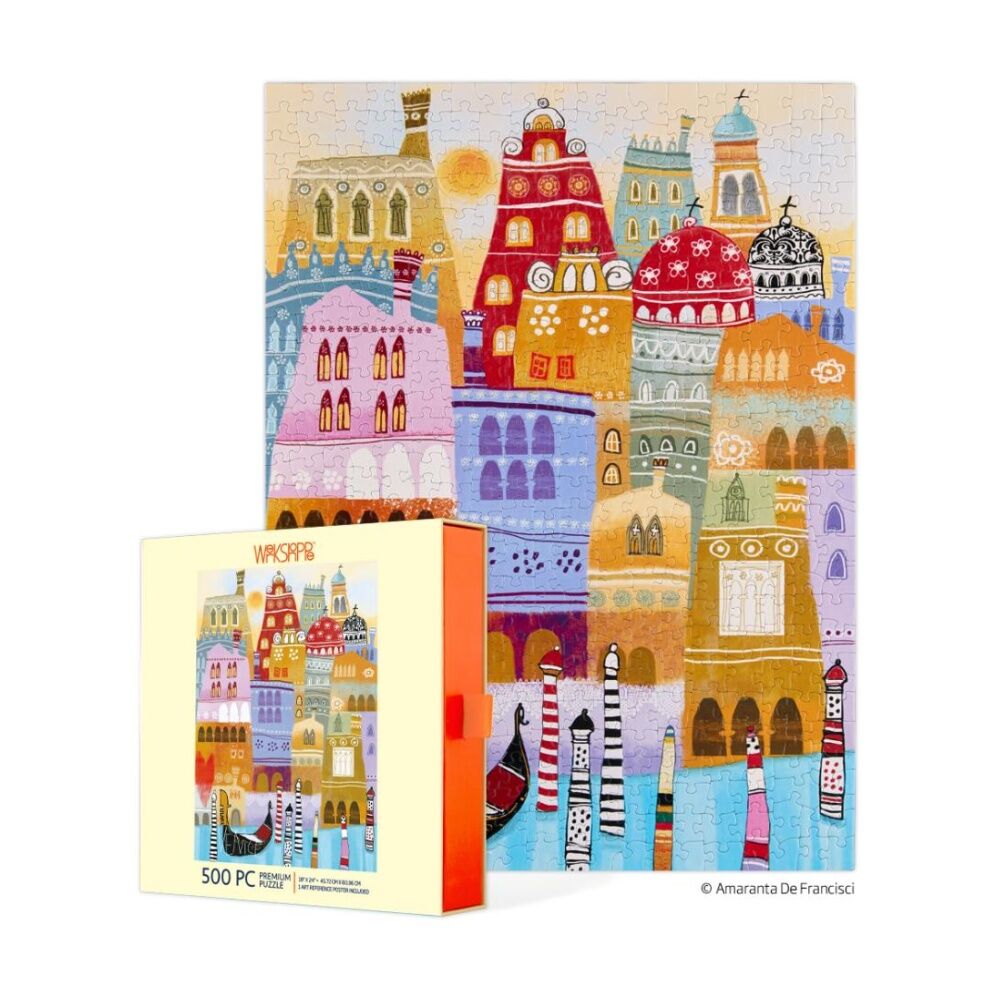 500pc WerkShoppe Venice Italy Cityscape Illustration Design Puzzle