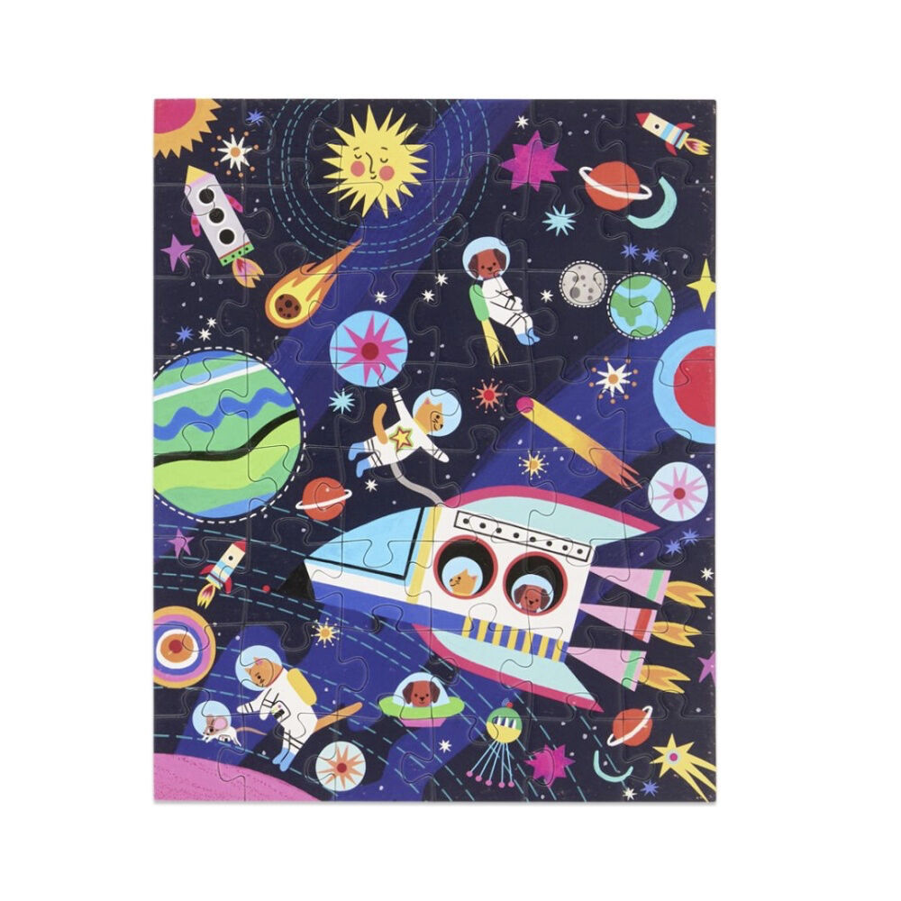 48pc Werkshoppe Snax Puzzle Pets In Space Kids Fun Activity 5y+