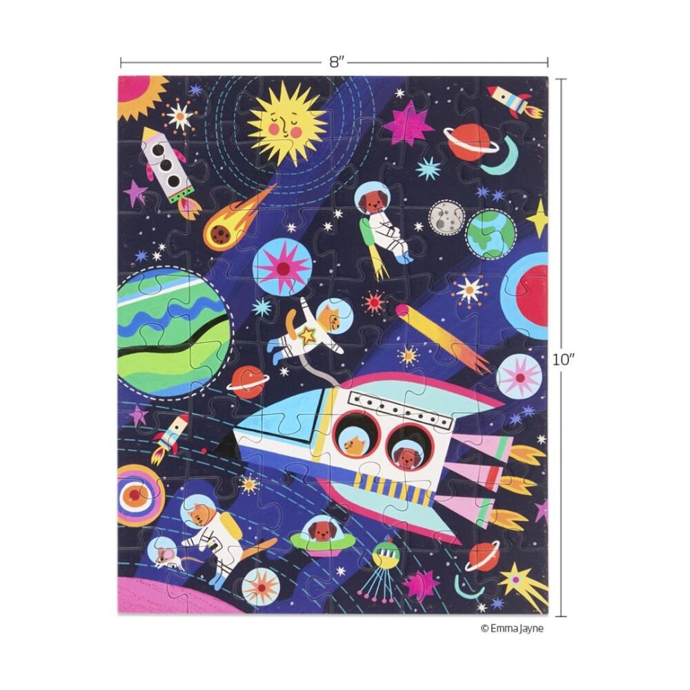 2x 48pc WerkShoppe Snax Puzzle Pets In Space Kids Fun Activity 5y+