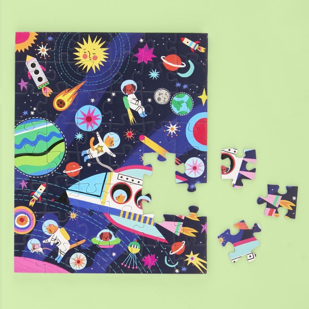 48pc Werkshoppe Snax Puzzle Pets In Space Kids Fun Activity 5y+