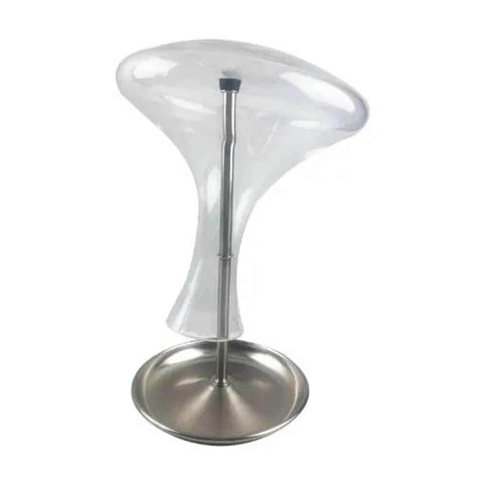 BarPro Decanter Drying Stand With Drip Tray Stainless Steel Rubber Silver