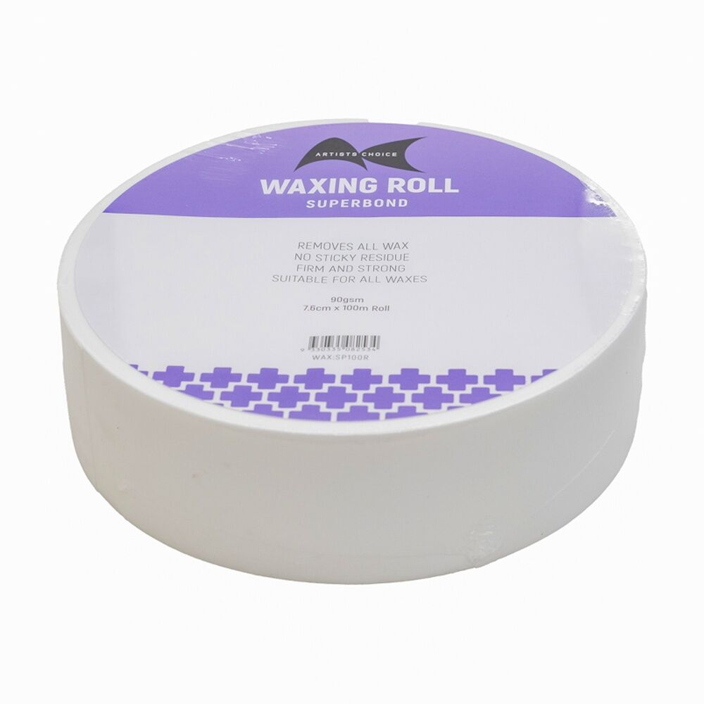 6PK Artists Choice Superbond Wax Roll No Residue Hair 90gsm 7.6cm x 100m
