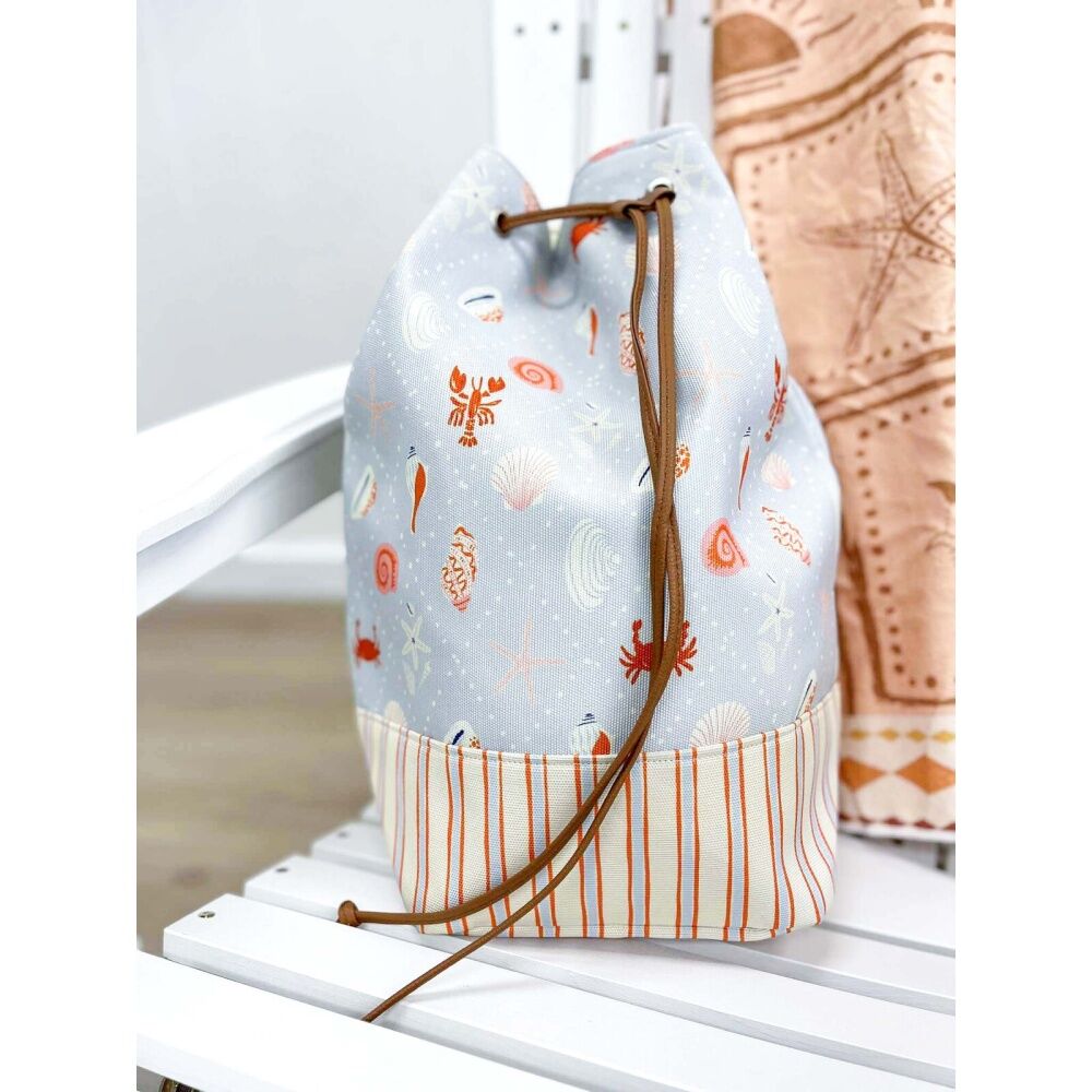 LVD Multicoloured Coastal Vibes Summer Beach Backpack Bag 41x24x45cm