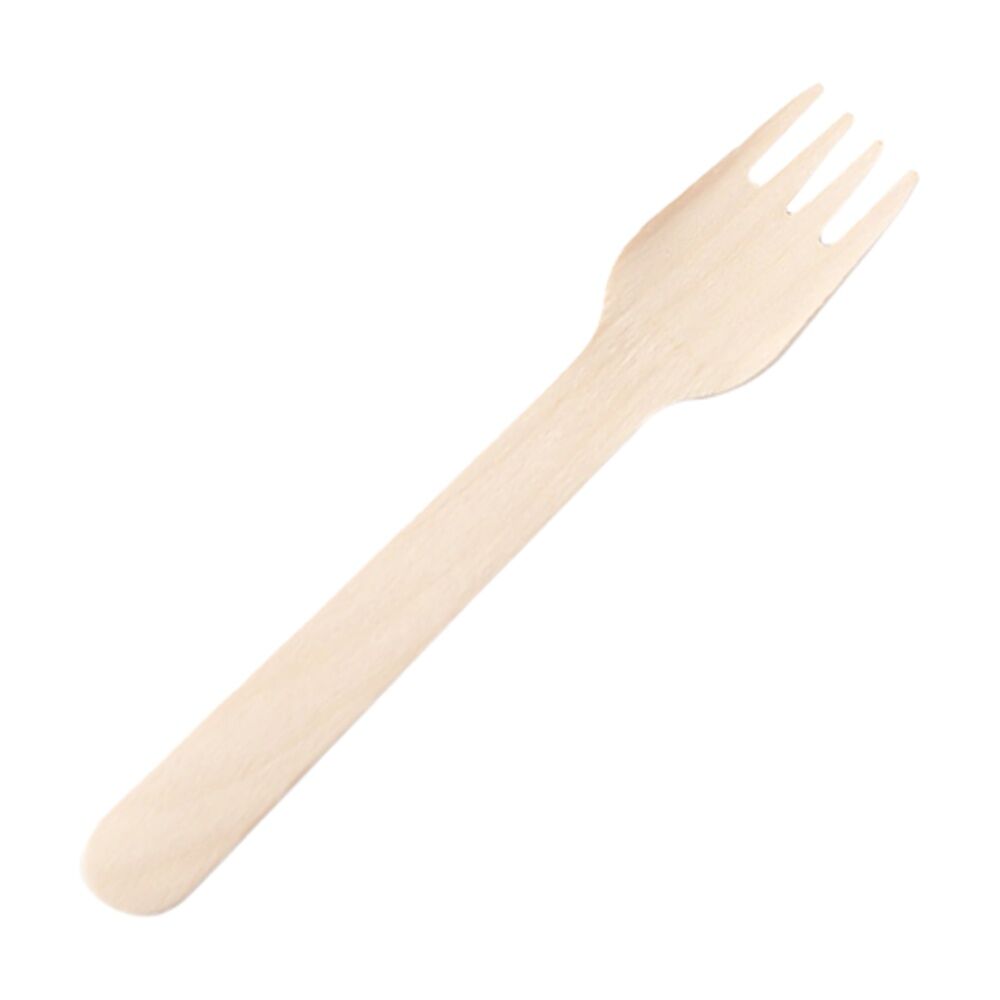 40x 50pc Partyware FSC Earth-Friendly Fork Set Tableware/Serveware 160mm Wood