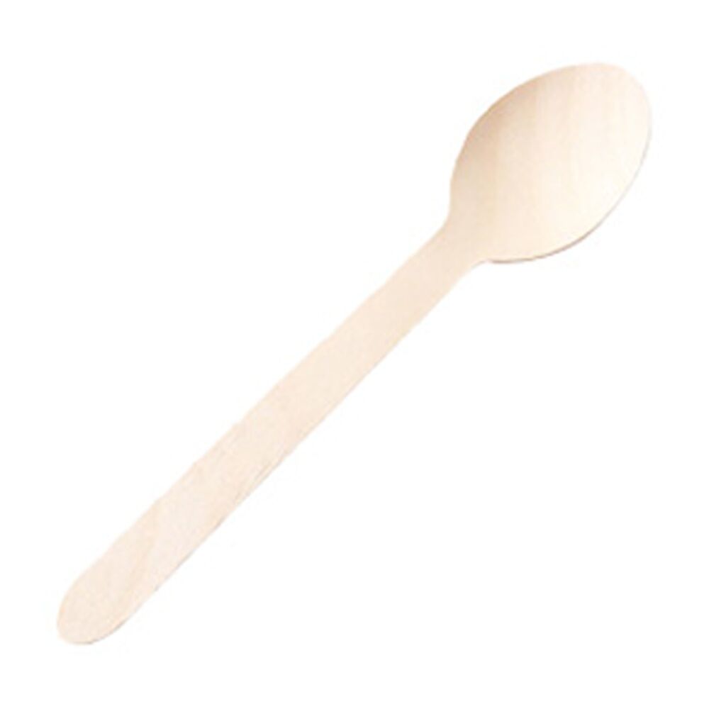 20x 50pc Partyware FSC Friendly Teaspoon Set Tableware/Serveware 110mm Wood