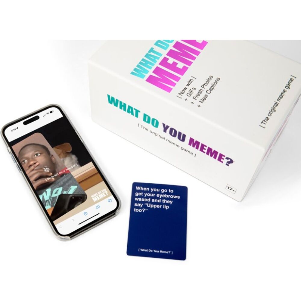 Relatable What Do You Meme Core Game 360 Caption Cards 75 Photo Easel