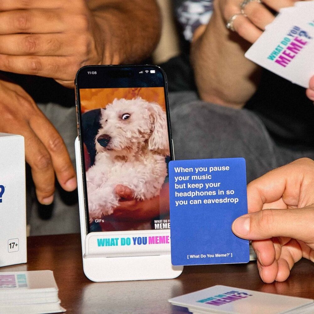 Relatable What Do You Meme Core Game 360 Caption Cards 75 Photo Easel