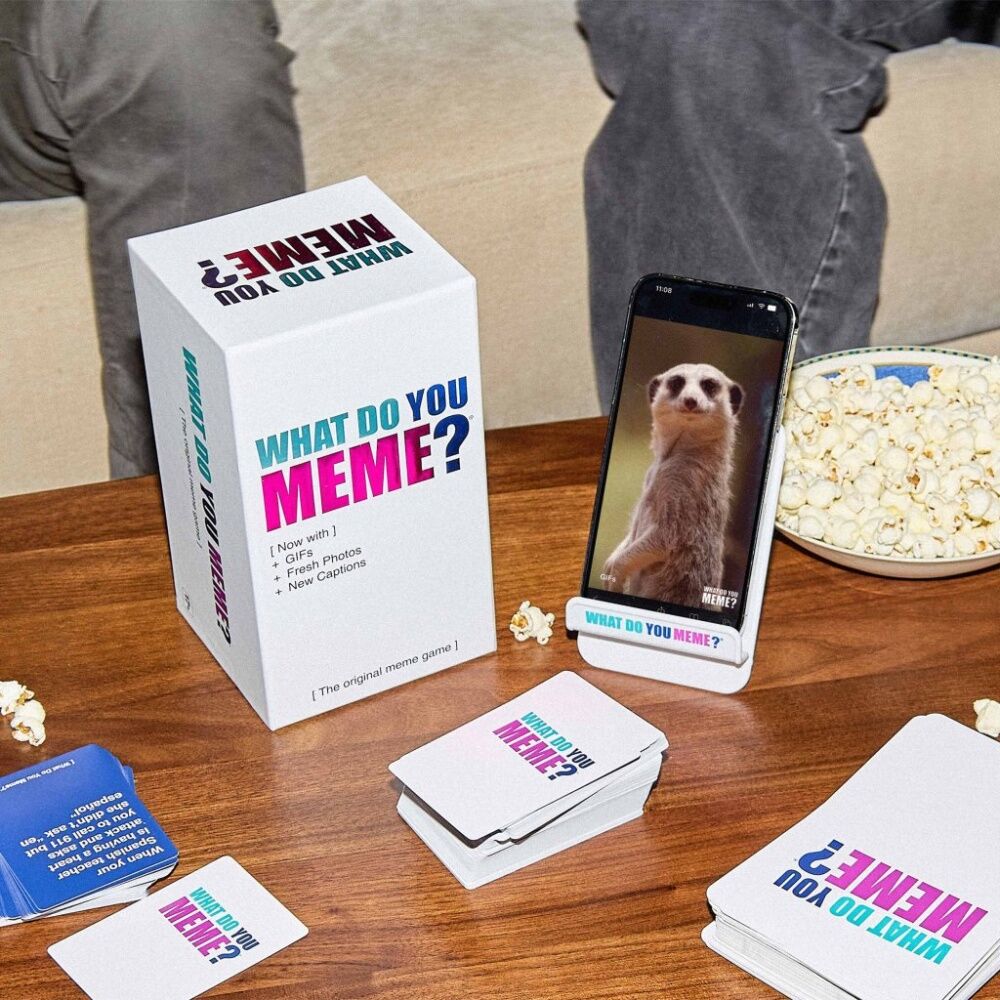Relatable What Do You Meme Core Game 360 Caption Cards 75 Photo Easel