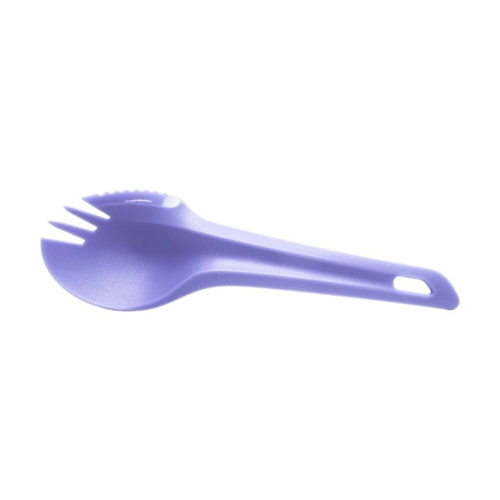 4PK Wildo Spork Single Lightweight PP Plastic Camping Cutlery Utensil Blueberry
